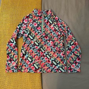 Spyder Half Zip Base ski shirt girls thermal baselayer